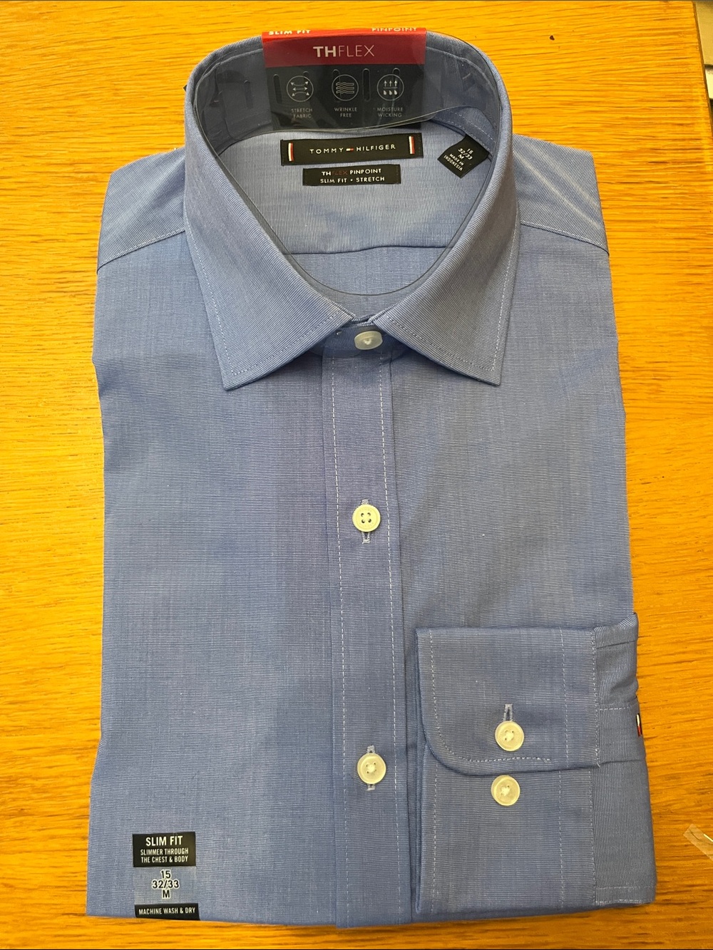 Tommy Hilfiger Light Blue Slim Fit Dress Shirt